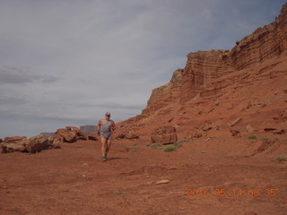 Young International airstrip - Adam running