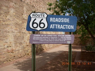 driving on Route 128 to Onion Creek - turnoff sign