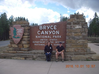 Bryce Canyon sunset + Adam with multicolor wig