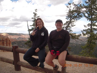 Bryce Canyon sunset + Adam with multicolor wig