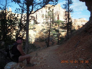 Bryce Canyon - Fairyland hike - Adam sitting