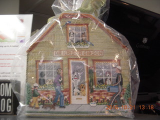 Krista Gibson, DVM, and Penny - (cat)