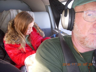 Lilah and Adam flying in N8377W Lilah and Adam flying in N8377W