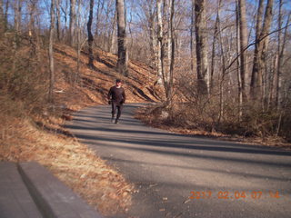 Zeb's dinosaur tour - Adam running