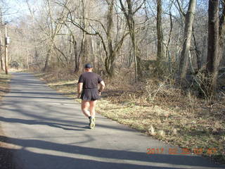 Adam running at Pennypack Park in Philadelphia