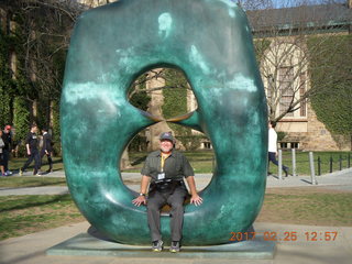 Princeton Alumni Day - Moore sculpture + Adam