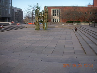 Princeton Alumni Day - Woodrow Wilson School - fountain sculpture