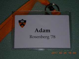 Princeton Alumni Day - Woodrow Wilson School - my badge