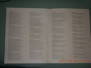 Princeton Alumni Day - Service of Remebrance