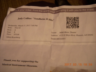 Musical Instrument Museum - Judy Collins program