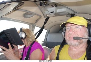 Ana M and Adam flying in N8377W