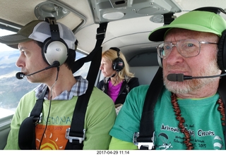 Lilah and Adam flying in N8377W Lilah and Adam flying in N8377W