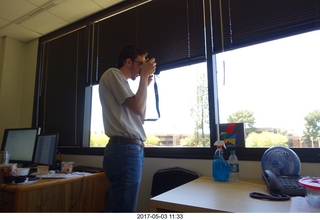 new camera -  Brian taking a picture