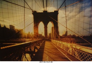 Noah and Melissa housewarming party - Brooklyn Bridge painting