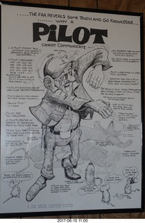 cute pilot poster at Holbrook Airport (P14)