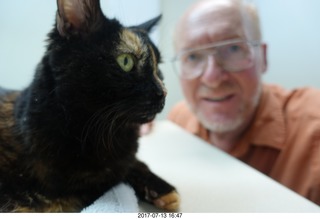 Adam and my kitten/cat Max