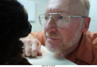 Adam and my kitten/cat Max