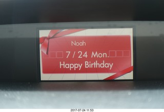 Noah's car - Happy Birthday
