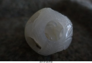 my jade ball from China knocked over by my kitten Devin