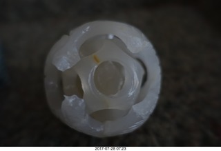 my jade ball from China knocked over by my kitten Devin