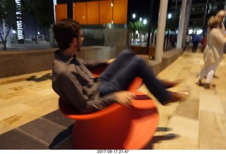 Mesa Arts Center: Brian on swiveling chair