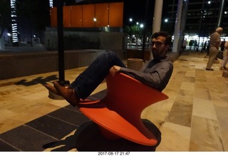 Mesa Arts Center: Brian on swiveling chair