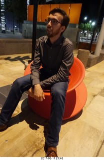 Mesa Arts Center: Brian on swiveling chair