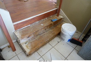 my stairs down to my sunken living room