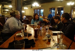 54 9t4. Helen Bird and Ransom kids at dinner