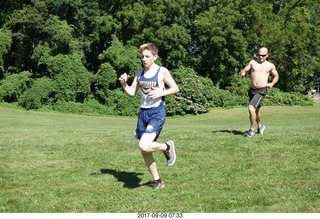 Cheltenham Cross Country CHS-XC - Curtis Arboretum - pre-race - Adam Alper, John D'Anjou
