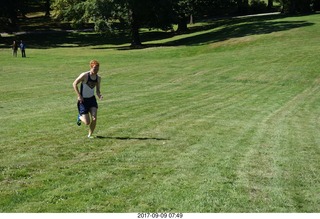 Cheltenham Cross Country CHS-XC - Curtis Arboretum - finish - coaches, Lily