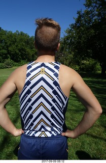 Cheltenham Cross Country CHS-XC - Curtis Arboretum - after the race - new singlet back