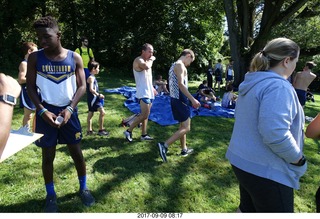 Cheltenham Cross Country CHS-XC - Curtis Arboretum - after the race - Liam, Adam