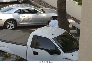 Art smoking a cigarette