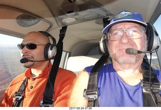 Stephanie, Koltton, and Adam flying in N8377W