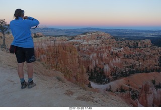 Bryce Canyon National Park - sunset - picture taker getting close