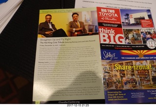 Chandler Arts - John Pizzarelli and Ramsey Lewis concert program