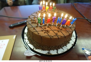 Happy Birthday Adam - cake with candles