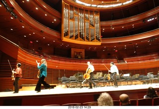Philadelphia Orchestra musicians playing Bartok string quartet