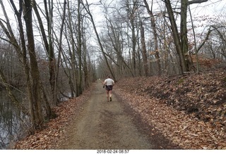 Princeton canal run - Adam running