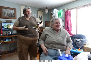 57 9z4. Birds and Hirota get-together - Mike and Helen