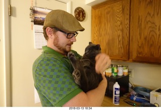 Noah Barnes Parker and my cat Devin