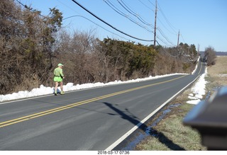 Cherry Valley Road and Province Line Road - Bedens Brook run - Adam running