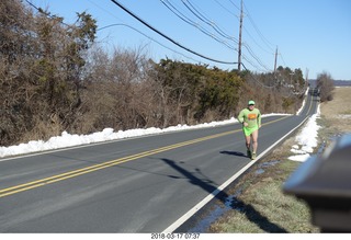 Pennypack Park run - Adam running