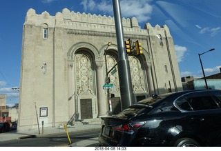 driving in Philadelphia - Rodeph Shalom Synagogue