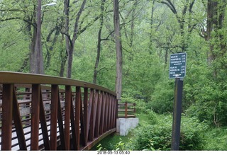 Pennypack Park walk bridge and sign