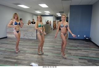 new NH2T store - International Physique League (IPL) show - rehearsal - bikini - Christian DeAngelis + Heather Kile