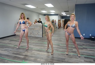 new NH2T store - International Physique League (IPL) show - rehearsal - bikini - Christian DeAngelis + Heather Kile