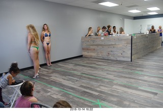 new NH2T store - International Physique League (IPL) show - rehearsal - bikini - Heather Kile