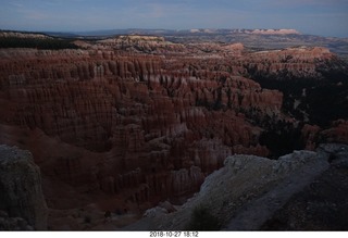 Bryce Canyon vista view at sunset